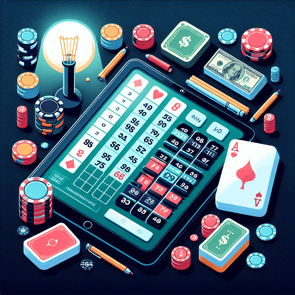 德州撲克勝率計算器, professional blog illustration, high quality, suitable for blog post, no text or watermarks