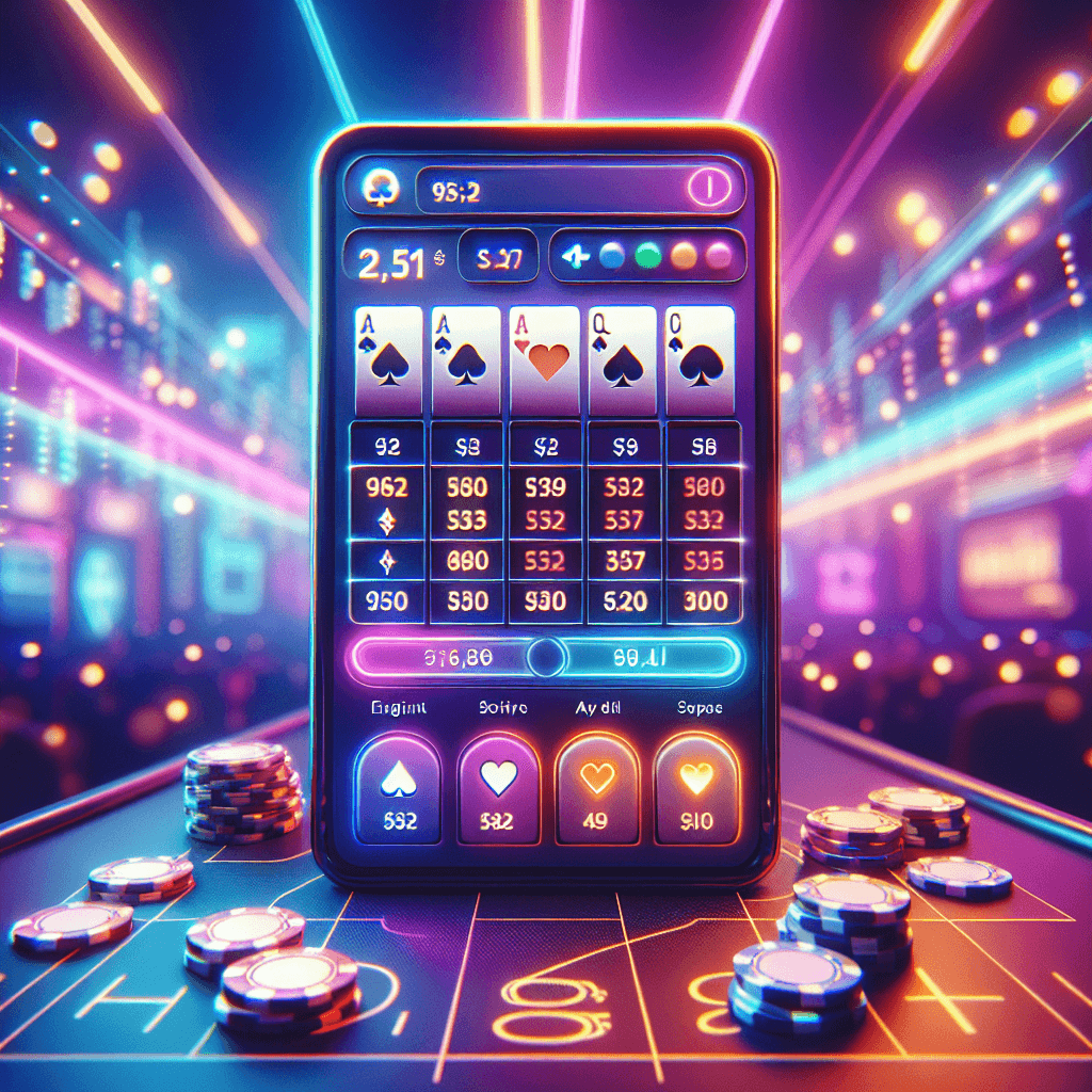 德州撲克計算app, modern digital art style, high quality, suitable for blog post, no text or watermarks