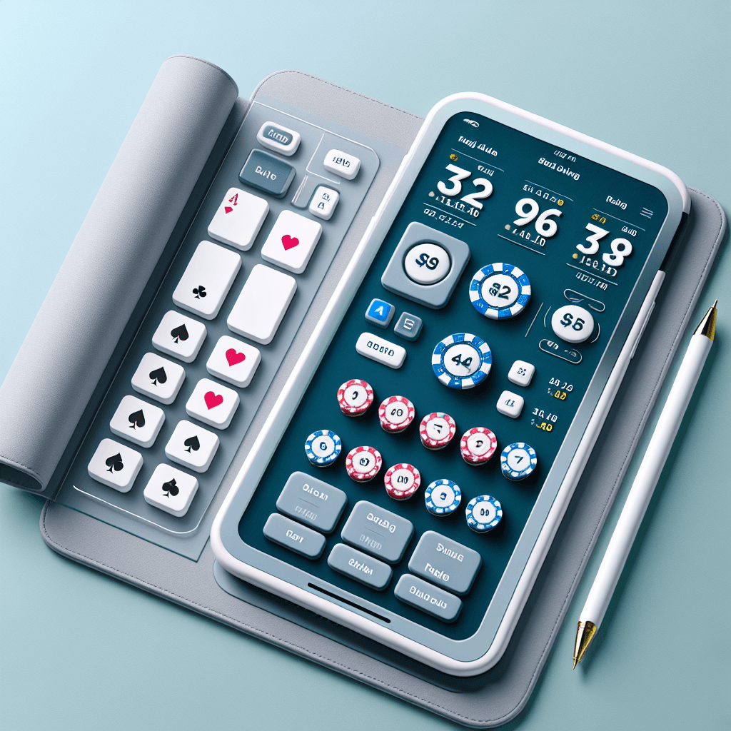 德州撲克計算app, clean and minimalist design, high quality, suitable for blog post, no text or watermarks