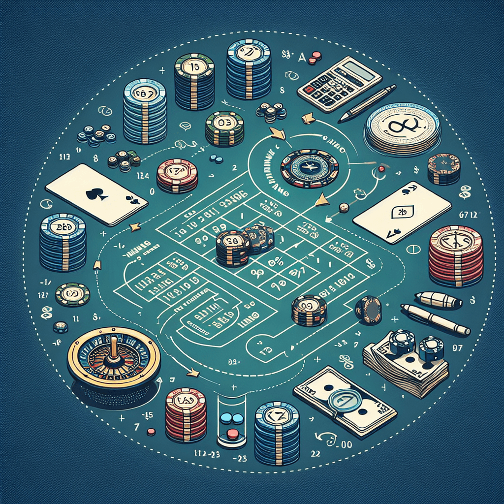 百家樂必勝公式圖解, professional blog illustration, high quality, suitable for blog post, no text or watermarks