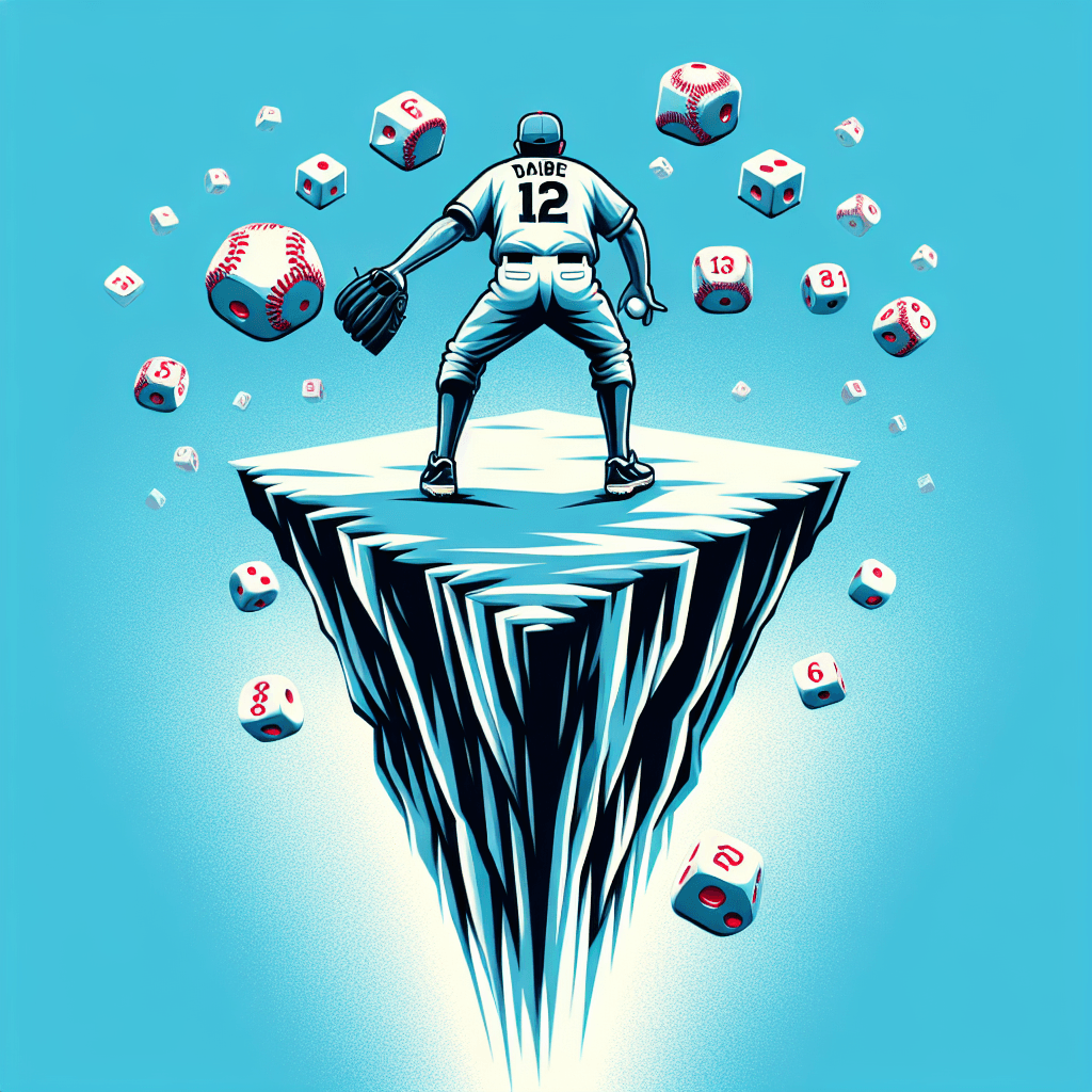 中職／從12強高峰跌落懸崖邊 郭俊麟得趕緊「骰到6」, clean and minimalist design, high quality, suitable for blog post, no text or watermarks