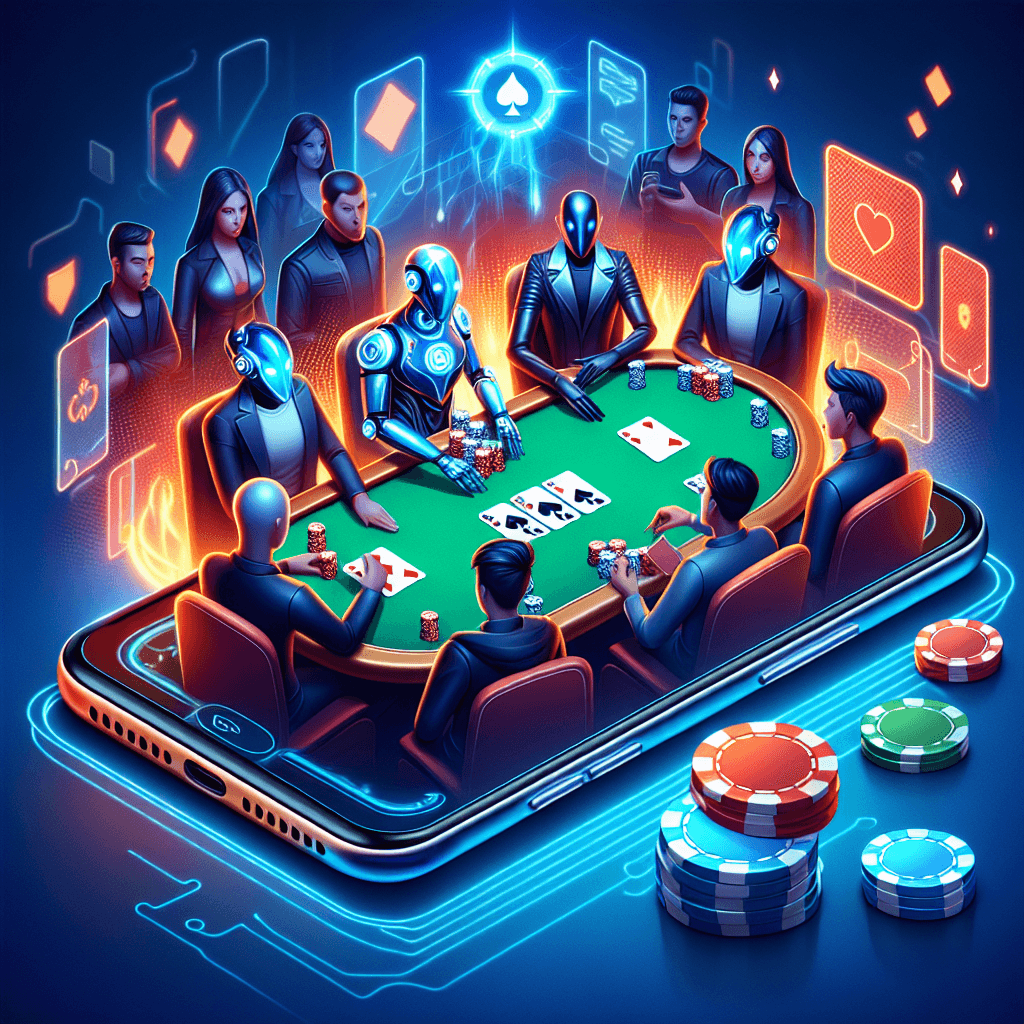 德州撲克app, professional blog illustration, high quality, suitable for blog post, no text or watermarks