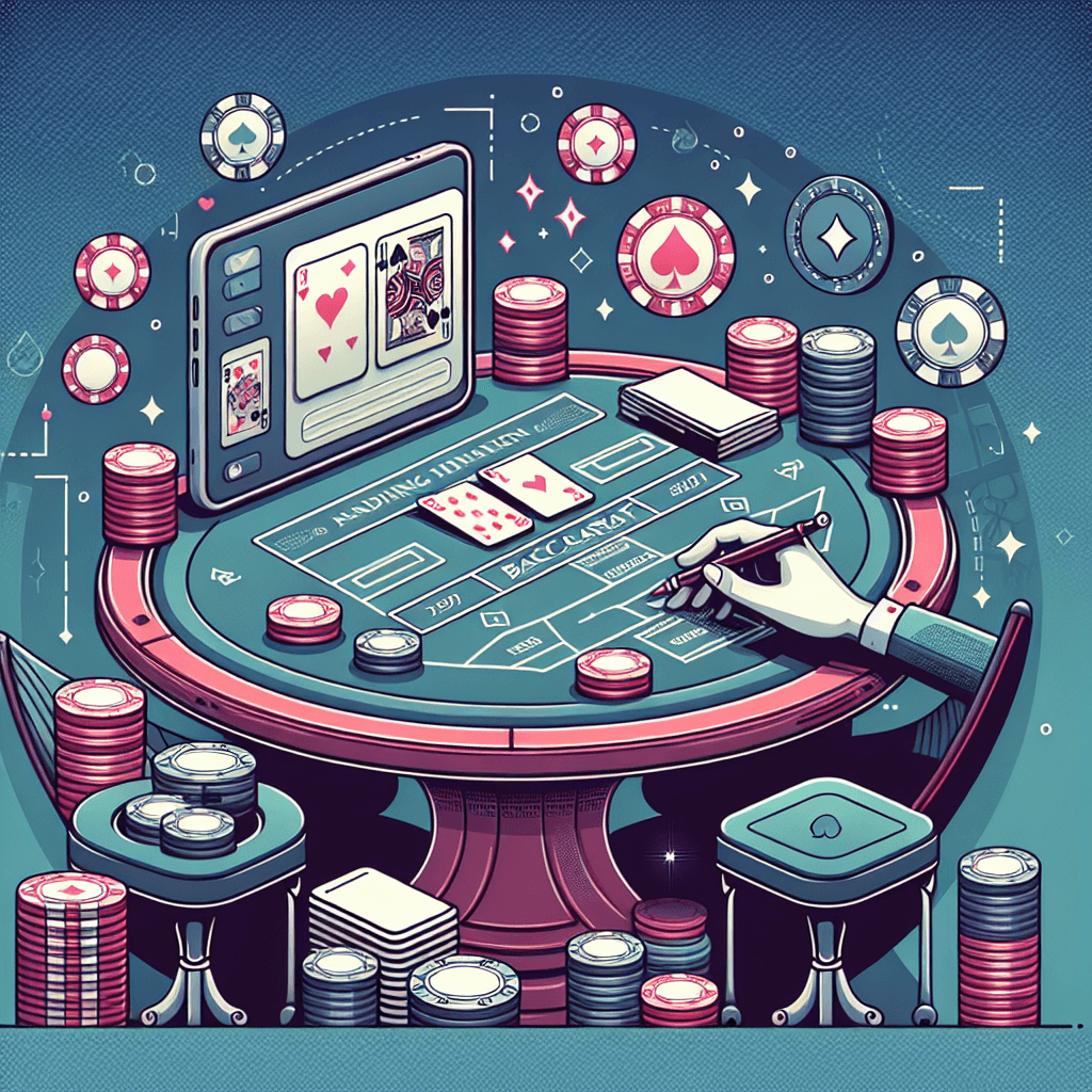 百家樂文案, professional blog illustration, high quality, suitable for blog post, no text or watermarks