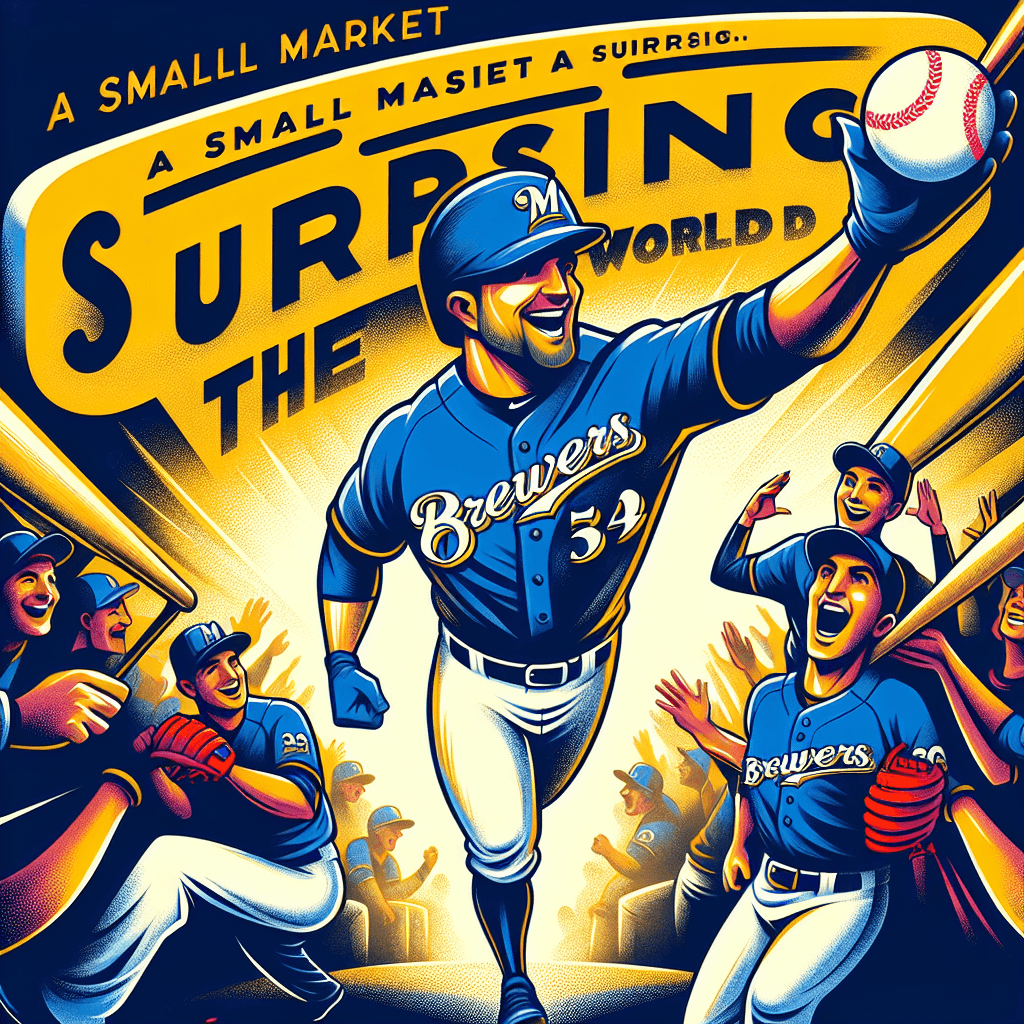 砸錢不如道奇、洋基又怎樣！小市場球隊釀酒人演龍頭大驚奇, modern digital art style, high quality, suitable for blog post, no text or watermarks
