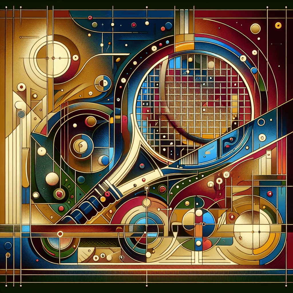 網球賽果預測, modern digital art style, high quality, suitable for blog post, no text or watermarks