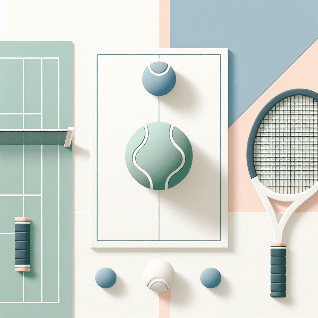 網球賽果預測, clean and minimalist design, high quality, suitable for blog post, no text or watermarks