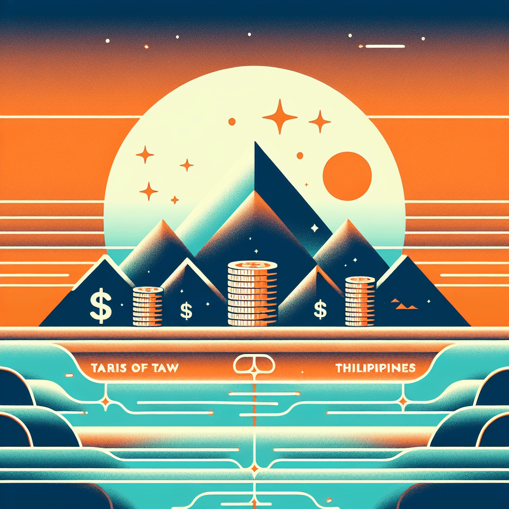 預言台灣關稅將落在這區間　旅美教授對比日菲稅率： 別幻想有特殊待遇, clean and minimalist design, high quality, suitable for blog post, no text or watermarks